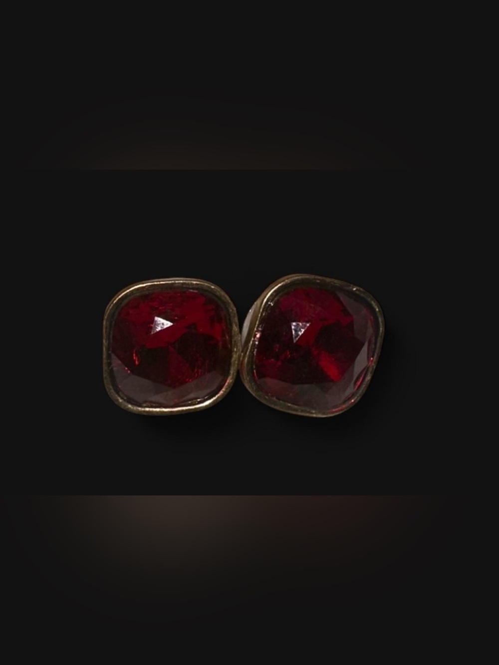 Red Stud Earrings